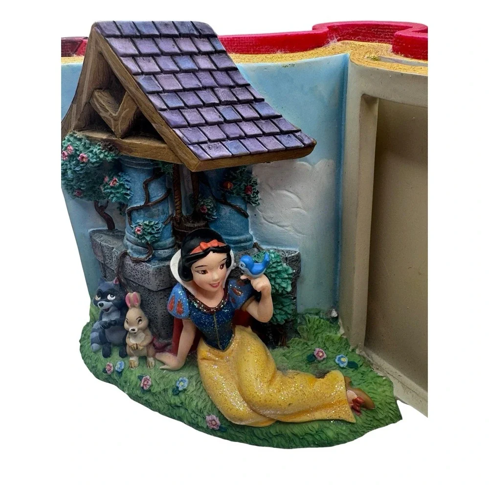 SNOW WHITE OPEN BOOK‎ 3-D WISHINGWELL SCENE PICTURE FRAME HOLDER